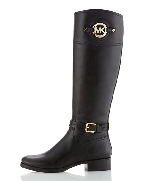 michael kors riding boots black.